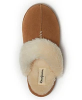 Dearfoams Helena Genuine Suede Scuff with Prayer Seam