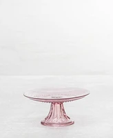 Fortessa Jupiter Pink 8.5" Cake Stand and Dome Set