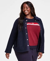 Tommy Hilfiger Plus Sherpa Jacket