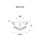 Cwi Lighting Empire 3 Light Flush Mount