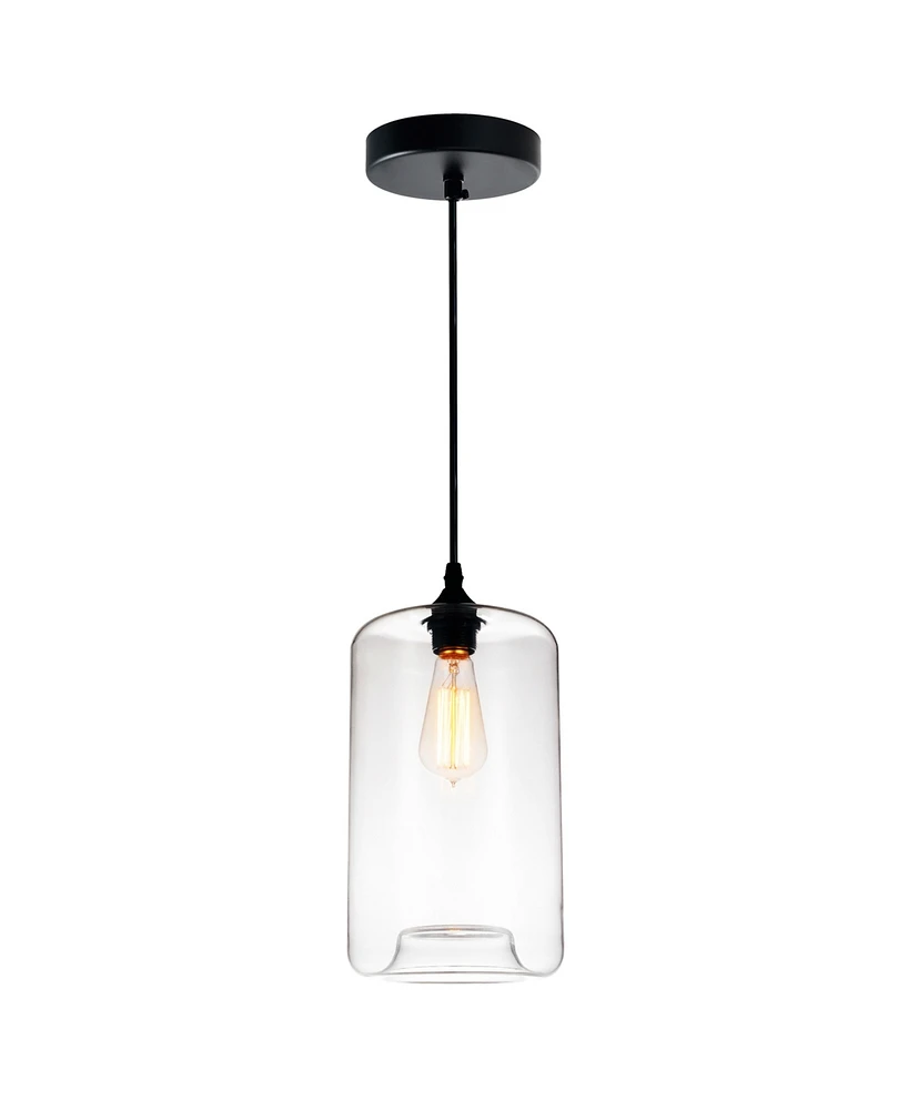 Cwi Lighting Glass 1 Light Down Mini Pendant