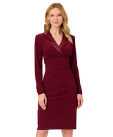 Adrianna Papell Women's Jersey Tuxedo Sheath Dress