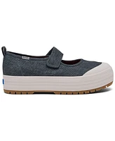 Keds Women's Mary Jane Canvas Platform Casual Sneakers from Finish Line