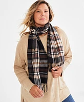 Style & Co Women's Classic Plaid Soft Wrap Scarf, Created for Macy's