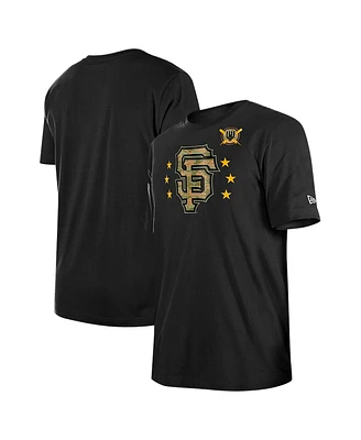 New Era Men's Black San Francisco Giants 2024 Armed Forces Day T-Shirt