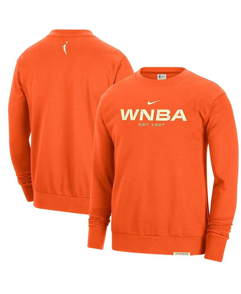 Nike Men's and Women's Orange Wnba Team 13 Standard Issue Crew Performance Sweatshirt