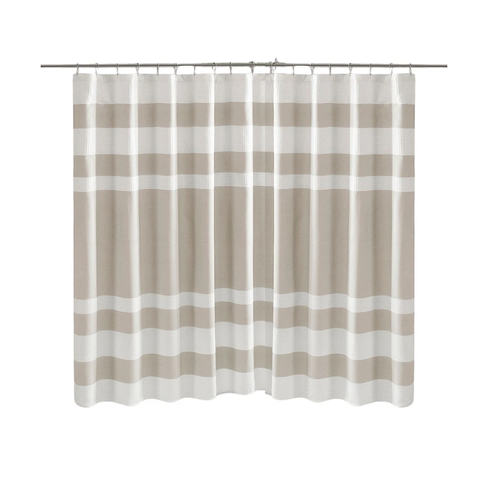 Home Outfitters Grey Shower Curtain 72x72", for Bathrooms, Classic