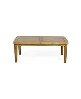 Simplie Fun Acacia Wood Patio Coffee Table Modern Style, Classic Look, Durable Design