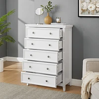 Streamdale Furniture Premium 5-Drawer Storage Cabinet with Smooth-Glide Drawers