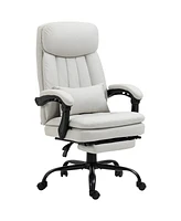 Vinsetto Reclining Vibration Massage Office Chair with Heat, Pillow