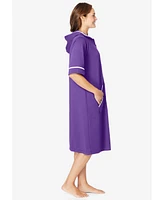 Dreams & Co. Women's Short French Terry Robe