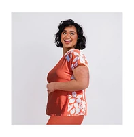 Calypsa Women's Plus Size Adele Swim Top