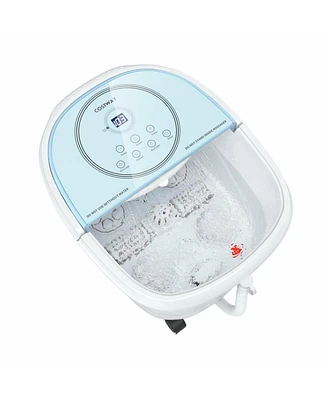 Slickblue Foot Spa Bath Massager with 3-Angle Shower and Motorized Rollers