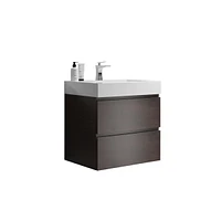 Streamdale Furniture Alice Floating Bathroom Vanity Rosewood Sophistication with Ample Storage