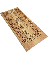 We Games Classic Solid Wood, 4 Track Cribbage Board