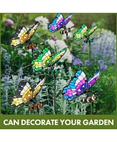 Maggift Butterfly Stakes: Glow-in-Dark Garden Art