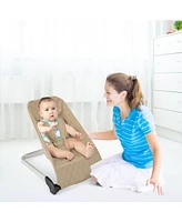 Slickblue Boys Baby Bouncer Seat with Aluminum and Metal Frame