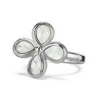 Judith Ripka Jardin Flower Ring with Mother of Pearl