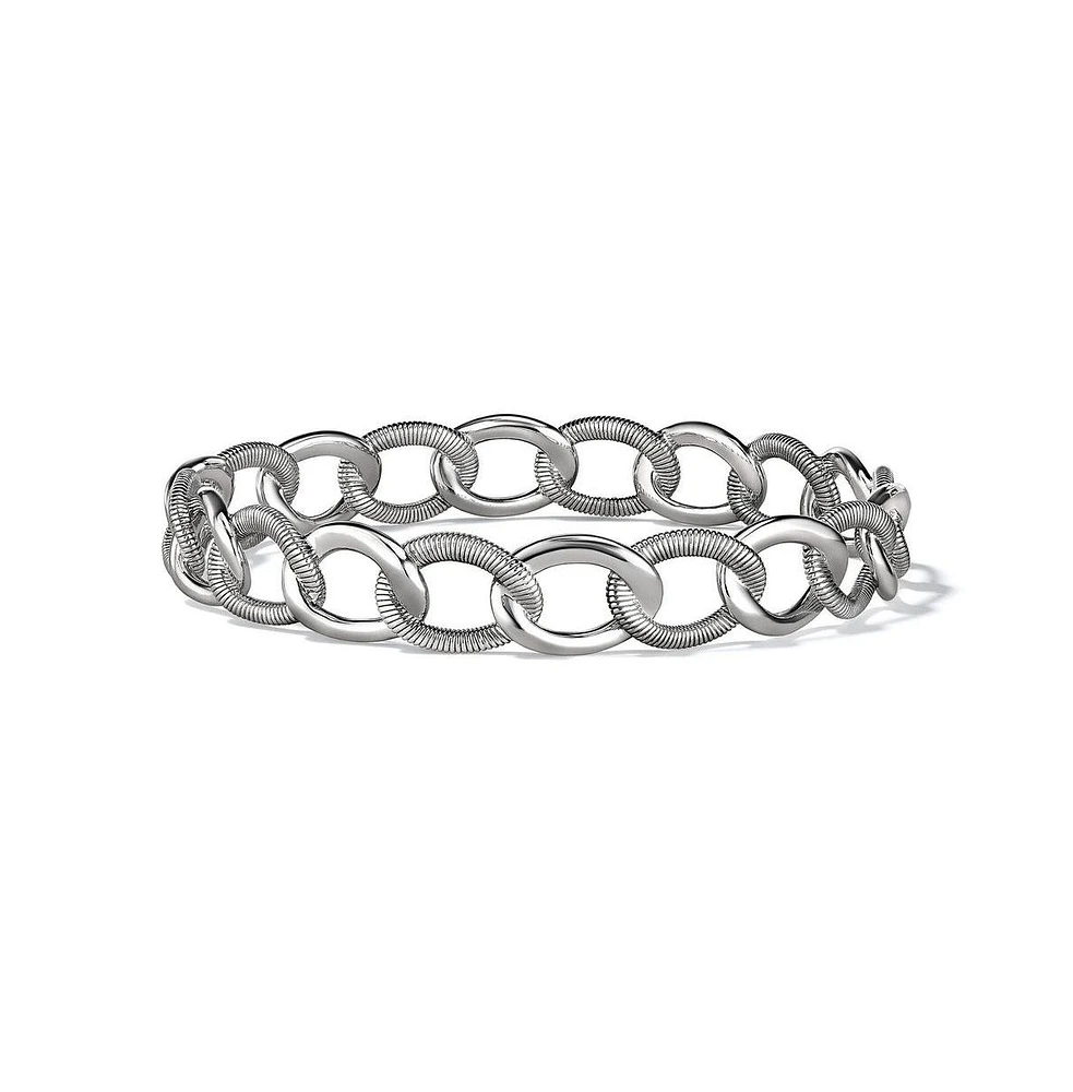 Judith Ripka Eternity Interlocking Link Stack Bangle