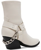 Dv Dolce Vita Women's Keeler Harness Moto Engineer Chain Heeled Boots