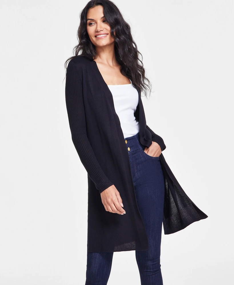 I.n.c. International Concepts Women's Open-Front Duster, Created for Macy's