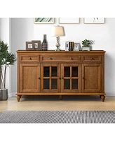 Hulala Home Oswaldo Traditional 58'' Wide Sideboard with 3 Drawer