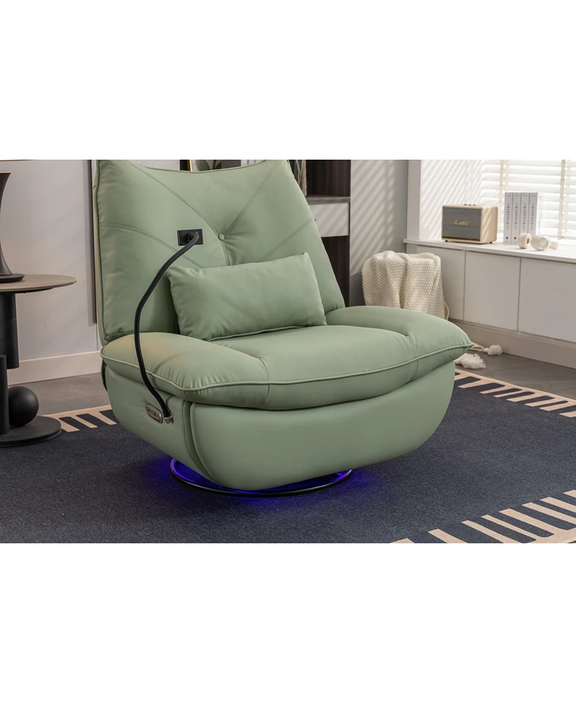 Simplie Fun Smart Recliner Chair with Phone Holder, Bluetooth Speaker, Storage, and Charging Ports