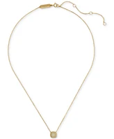 Kate Spade New York 23k Gold-Plated Sterling Silver Pendant Necklace, 16" + 3" extender