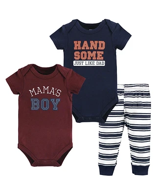 Hudson Baby Boys Cotton Bodysuit and Pant Set