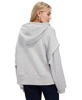 Belle & Bloom Women's No Ordinary Love Zip Hoodie - Grey Marle