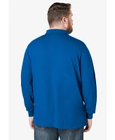 KingSize Big & Tall Long Sleeve Shrink-Less Pique Polo