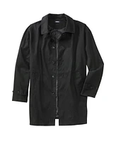 KingSize Men's Big & Tall Water-Resistant Trench Coat