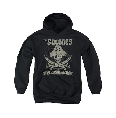 The Goonies Youth Never Say Die Pull Over Hoodie / Hooded Sweatshirt