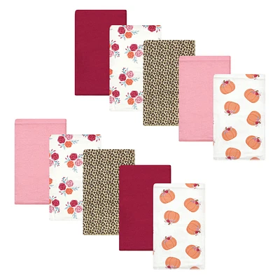 Hudson Baby Infant Cotton Flannel Burp Cloths