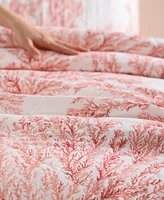 Tommy Bahama Home Coral Garden Reversible 3 Piece Quilt Set