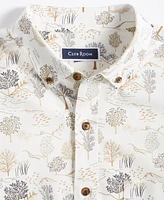 Club Room Men's Tree-Pattern Cotton Shirt, Created for Macy's