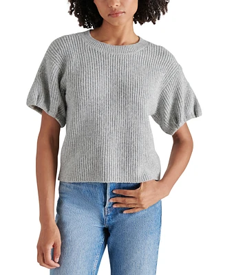 Steve Madden Women's Jadey Bubble-Sleeve Sweater