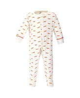 Touched by Nature Baby Boys Organic Cotton Zipper Sleep and Play 3pk