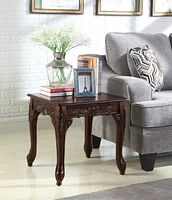 Streamdale Furniture 3Pc Dark Cherry Finish Coffee & End Table Set