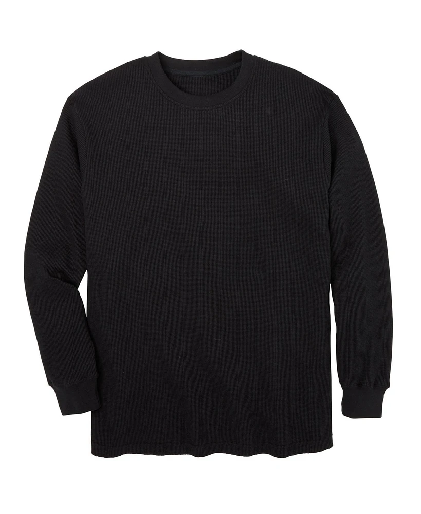 KingSize Big & Tall Waffle-Knit Thermal Crewneck Tee