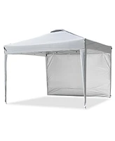 Yescom InstaHibit 10x10 Ft Pop Up Canopy with Sidewall & Bag Party Tent Outdoor Shelter