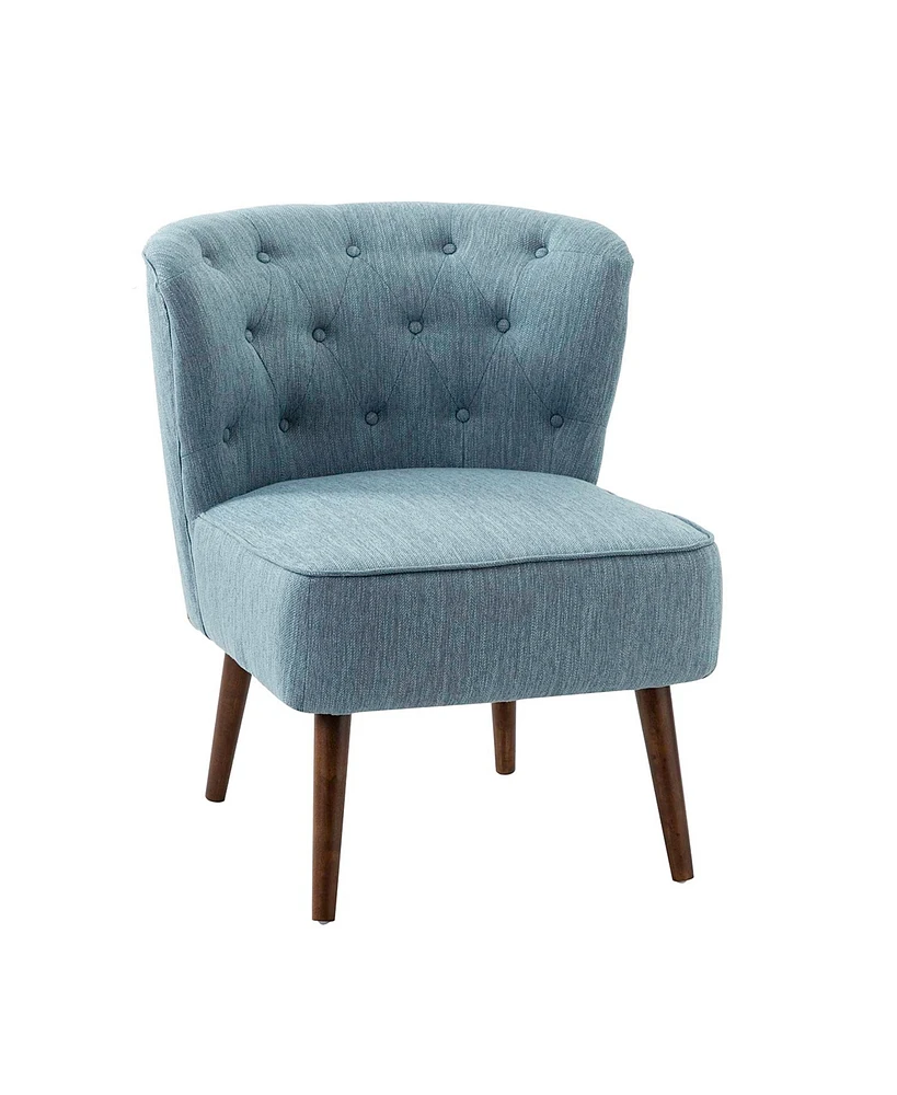 Hulala Home Contemporary Pascutti Side Chair with Button-tufted