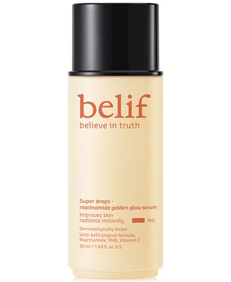 Belif Super Drops Niacinamide Golden Glow Serum with Vitamin C, 1.69 oz.