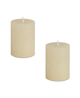 Slickblue Designer Led Candle with Remote (Set of 2)