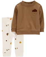 Carter's Baby Unisex 2-Pc. Fall Theme Pant & Top Set