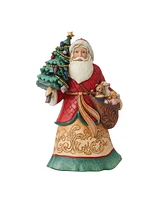 Jim Shore Santa with Tree and Toy Bag Figurine