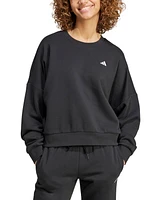 adidas Women's Essentials Feel Cozy Logo Fleece Sweatshirt