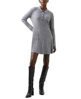 French Connection Women's Vhari Button-Up Mini Sweater Dress