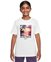 Nike Big Kids Sportswear Printed Crewneck T-Shirt