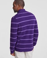 Club Room Men's Stripe Quarter-Zip Sweater, Created for Macy's